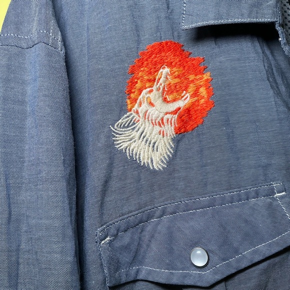 Howler Brothers Gaucho Howl At The Moon Western Cowboy Snap Buttons - Picture 8 of 9